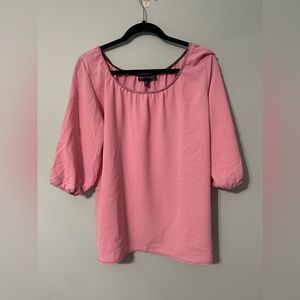 NWOT - Pink Star Vixen Women's 3/4 Sleeve, Peasant Top **Aguada0487**